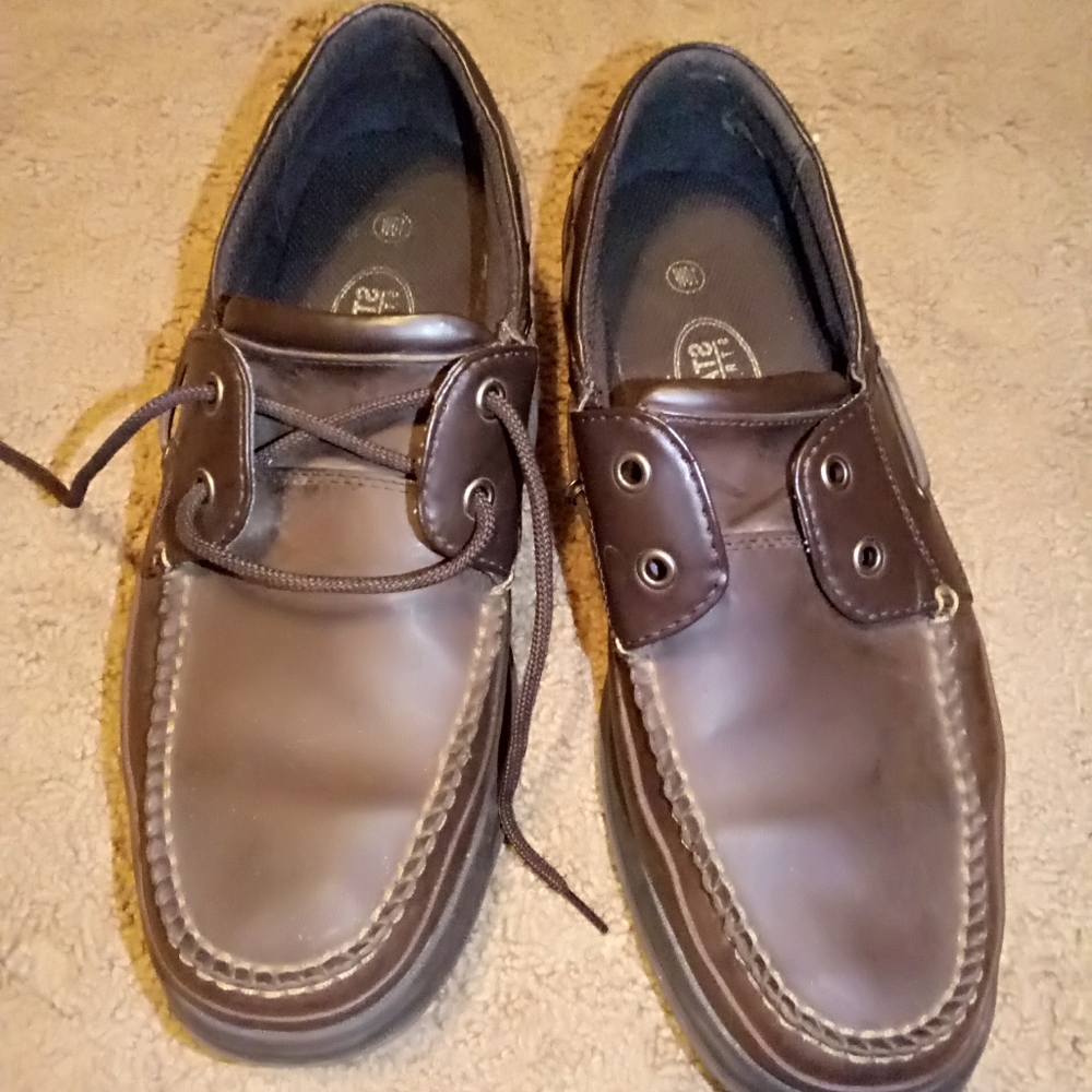 - State Street Men's Brown Leather Shoes 10W